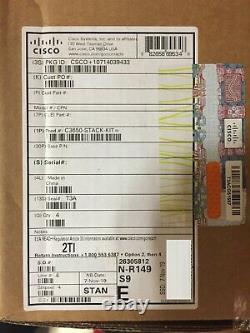 4 (FOUR) Cisco C3650-STACK-KIT BRAND NEW 4 Boxed & sealed set A