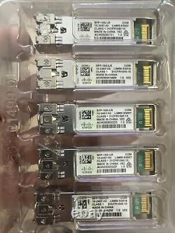 5x CISCO SFP-10G-LR with Hologram NEW / Sealed / Original