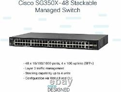 Brand New Cisco Switch/SG350X-48 48 Gigabit Stackable, SG350X-48-K9-EU