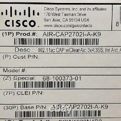Cisco AIR-CAP2702I-A-K9 Aironet 2700i Wireless Access Point NEW Factory Sealed
