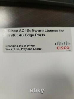 Cisco Aci License Nexus N9k License Certificate Brand New