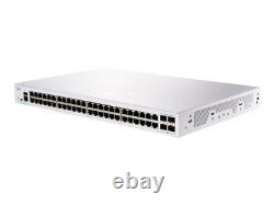 Cisco Business 250 Series CBS250-48T-4X switch 48 ports smart rack-mountable