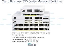 Cisco Business 350 Series 350-48P-4G Commutateur C3 Géré 48 x PoE+ + 4 x