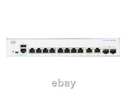 Cisco Business 350 Series 350-8T-E-2G switch 8 ports Managed rack-mountable