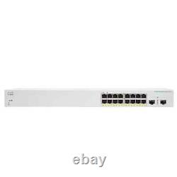 Cisco Business CBS220-16P-2G Smart Switch 16 Port GE PoE 2x1G SFP 3-Y