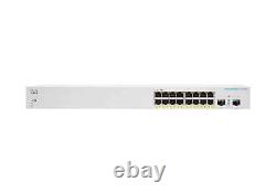 Cisco Business CBS220-16P-2G Smart Switch 16 Port GE PoE 2x1G SFP 3-Y