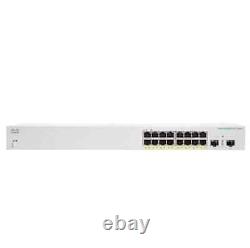 Cisco Business CBS220-16P-2G Smart Switch 16 Port GE PoE 2x1G SFP 3-Y