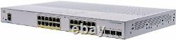 Cisco Business CBS250-24P-4G Smart Switch 24-port GE/ PoE+ 195W / 4 x GE uplinks