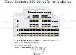 Cisco Business CBS250-8PP-D Smart Switch 8 Port GE Partial PoE Desktop L