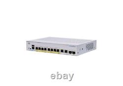 Cisco Business CBS250-8PP-E-2G Smart Switch 8 Port GE Partial PoE Ext PS