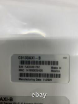 Cisco C9130AXI-B WiFi 6 Access Point 802.11ax New Factory Sealed