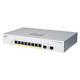 Cisco CBS220-8T-2G 8 Port Gigabit Smart Switch with 2 Gigabit SFP Fanless