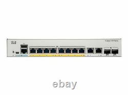 Cisco Catalyst 1000-8P-E-2G-L Switch Managed 4 x 10/100/1000 C1000-8P-E-2G-L