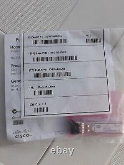 Cisco GLC-GE-100FX 100BASE-FX SFP 1310nm 2km (Brand New Sealed)