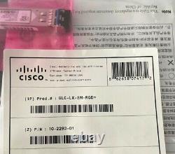 Cisco GLC-LX-SM-RGD 1000BASE-LX/LH SFP Transceiver Module. 10KM(Brand New Sealed)