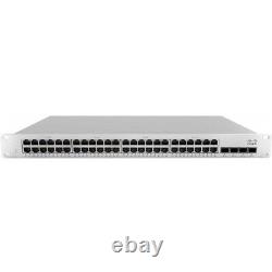 Cisco Meraki MS210-48LP 48-Port 1G L2 Cloud-Managed 48x GigE 370W PoE Switch