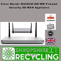 Cisco Meraki MX68CW-HW-WW Firewall Security SD-WAN Appliance NEW + Unclaimed