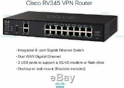 Cisco RV345-K9-NA VPN Router with 16 Gigabit Ethernet (GbE) Ports plus Dual WAN