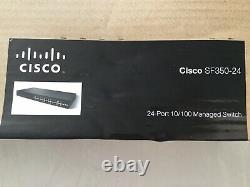Cisco SF350-24 K9 UK, 24 Port 10/100 Managed Switch Ref128J