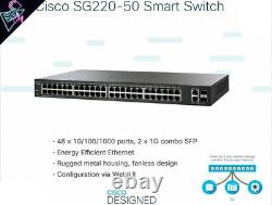 Cisco SG220 50-Port Gigabit Smart Switch SG220-50-K9-EU