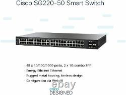 Cisco SG220 50-Port Gigabit Smart Switch -SG220-50-K9-EU
