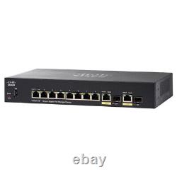 Cisco SG350-10MP 8-Port Layer 3 Managed Gigabit PoE+ Switch