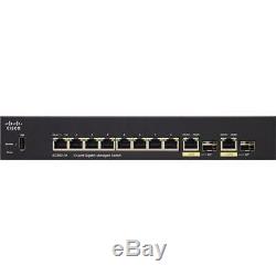 Cisco Small Business SG350-10-K9 Managed L3 Gigabit Switch (10/100/1000) Black