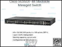 Cisco Switch/sg350x-48 48 Gigabit Stackable, Sg350x-48-k9-eu
