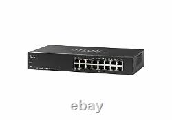 Cisco Systems 16 Port PoE Gigabit Switch Network Switches 128 MB SG11016HPNA New