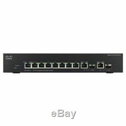 Cisco Systems SG350-10P-K9-NA 10-Port Gigabit Managed Switch