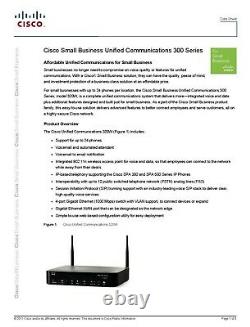Cisco Uc320w-fxo-k9 Ippbx Sip Wireless Fxo Fxs Pstn Gigabit Brand New Boxed