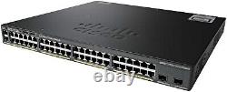 Cisco WS-C2960X-48LPS-L V06 48 x GB RJ45 + 4 x GB SFP PoE Managed Switch