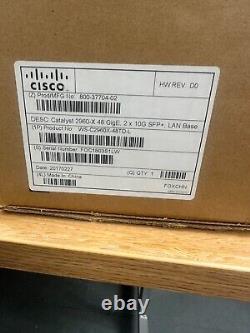 Cisco WS-C2960X-48TD-L Ethernet Gigabit Poe Switch 48 Ports 2 x 10 Gigabit SFP