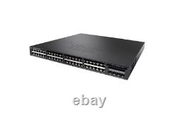 Cisco WS-C3650-48PS-S 48 Port Gigabit PoE+ (4x 1G SFP) Ethernet Switch NEW