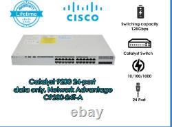 Cisco network switch 24P C9200-24T-A