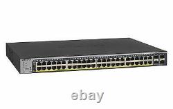 NETGEAR 52-Port GB Ethernet Smart Managed Pro Switch GS752TP 48 PoE 4 1G SFP