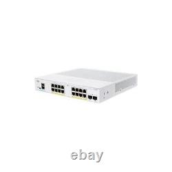NEW Cisco CBS350-16FP-2G-NA 350 CBS350-16FP-2G Ethernet Switch CBS350 Managed