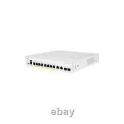 NEW Cisco CBS350-8P-E-2G-NA 350 CBS350-8P-E-2G Ethernet Switch CBS350 Managed