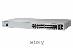 NEW Cisco Catalyst WS-C2960L-24TS-AP 24 Port Layer 3 1GE DL 4x SFP Switch