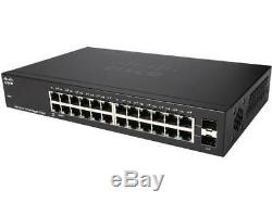 NEW Cisco SG112-24-NA Compact 24-Port Unmanaged Gigabit Switch