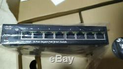 NEW Cisco SG250-08HP-K9 8-Port Gigabit PoE Ethernet Smart Switch 45wat USB port