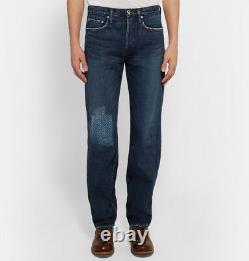 NWT $580 KAPITAL Cisco Distressed Washed Denim Straight Fade Jeans Size 32 Japan