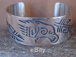 Native American Jewelry Sterling Silver Eagle Bracelet by Sharon Cisco