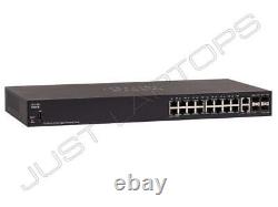 New Boxed Cisco SG350-20 20-Port Gigabit L3 Managed Network Switch Stackable