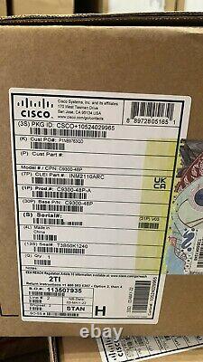 New Cisco C9300-48P-A Cisco Catalyst 9300 Series 48 Port Switch
