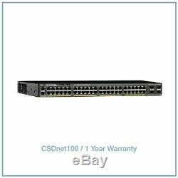 New Cisco WS-C2960X-48FPD-L Catalyst 48 GigE PoE 740W 2 x 10G SFP+ LAN Base