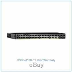 New Cisco WS-C2960X-48FPS-L 48 GigE PoE 740W, 4 x 1G SFP, LAN BASE Switch