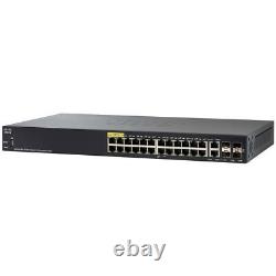 New Sealed Cisco SG350-28-K9 28-Port Gigabit Managed Switch