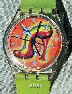 SWATCH ARTIST'S COLLECTION limited edition GK270 STILETTO by CISCO JIMENEZ NUOVO