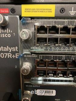 Switch Cisco 4507 R + E, PWR-C45-4200ACV, WS-X45-SUP7L-E, WS-X4648-RJ45-E (X2)